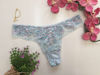 Imagen de Victoria's Secret  Panty Tanga Encaje Azul Cielo Detalle de Moñitos M
